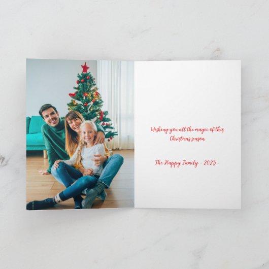 ヴィンテージ写真の平和 シーズンカード (内部)