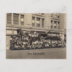 ヴィンテージ写真の新しいアドレスの移動 ポストカード