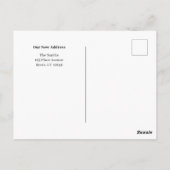 ヴィンテージ写真の新しいアドレスの移動 ポストカード (裏面)