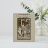 ヴィンテージ写真の母の日カード ポストカード (スタンド正面)