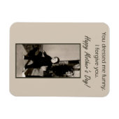 ヴィンテージ写真の母の日カード マグネット (横)