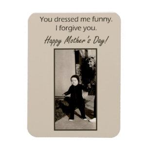 ヴィンテージ写真の母の日カード マグネット