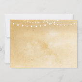 ヴィンテージ写真の誕生日 ライト ルーシック インビテーション (裏面)