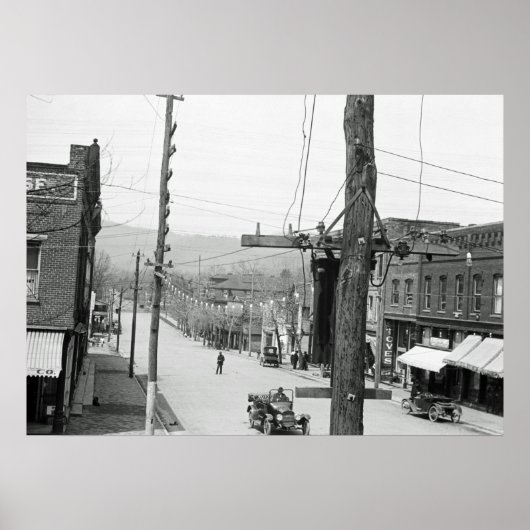 ヴィンテージ写真アシェヴィルノースカロライナ1916 ポスター (正面)