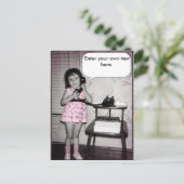 ヴィンテージ写真オンフォンカスタム文字 ポストカード (スタンド正面)