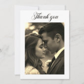 ヴィンテージ写真オーバーレイ サンキューカード (正面)
