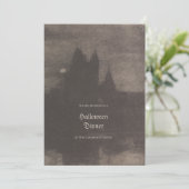 ヴィンテージ写真カスタムハロウィンパーティー招待状 シーズンカード (スタンド正面)