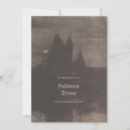 ヴィンテージ写真カスタム ハロウィンパーティー招待状 シーズンカード