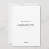 ヴィンテージ写真カスタム ハロウィンパーティー招待状 シーズンカード (裏面)