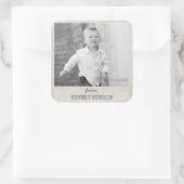 ヴィンテージ写真ギフトラベルシール スクエアシール (バッグ)