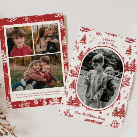 ヴィンテージ写真クリスマスカード シーズンカード