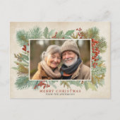 ヴィンテージ写真クリスマスカード シーズンポストカード (正面)
