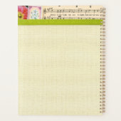 ヴィンテージ写真コラージュアートホームスクール先生 プランナー手帳 (裏面)