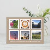 ヴィンテージ写真コラージュ年のレビュー シーズンカード (スタンド正面)