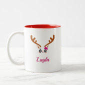 ヴィンテージ写真コラージュ オーダーメイド マグカップ クリスマス (左)