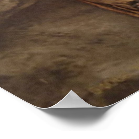 ヴィンテージ写真チッペワインディアン女性と子供 ポスター (角)