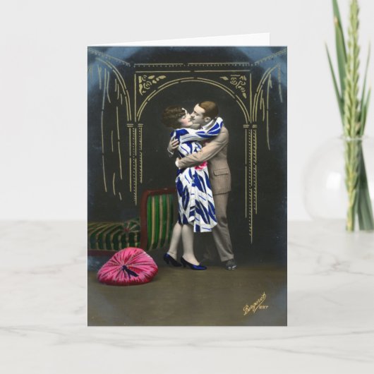 ヴィンテージ写真バレンタイン シーズンカード (正面)