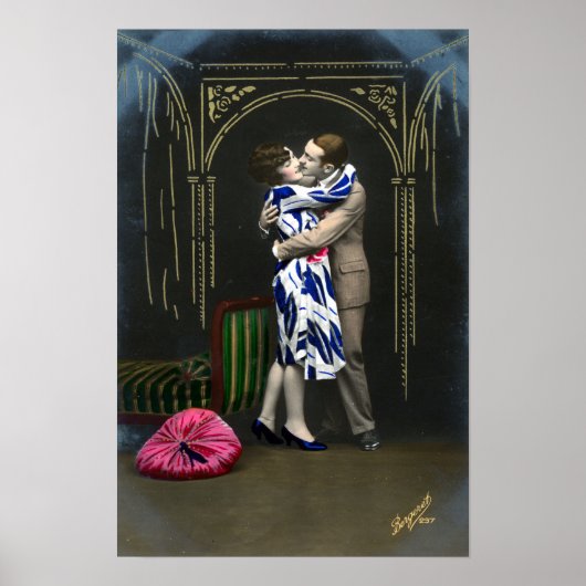 ヴィンテージ写真バレンタイン ポスター (正面)