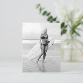 ヴィンテージ写真ビキニの少女サンオーガスティン，フロリダ ポストカード (スタンド正面)