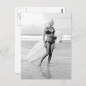 ヴィンテージ写真ビキニの少女サンオーガスティン，フロリダ ポストカード (正面/裏面)