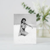 ヴィンテージ写真ビキニ・ガール・ペンサコーラ，フロリダ ポストカード (スタンド正面)