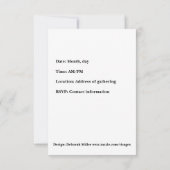 ヴィンテージ写真ファミリー懇親会招待状 招待状 (裏面)