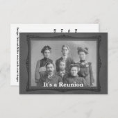 ヴィンテージ写真ファミリー懇親会招待状 招待状 (正面/裏面)