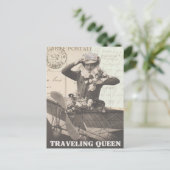 ヴィンテージ写真フランスの旅行レディ葉書 ポストカード (スタンド正面)