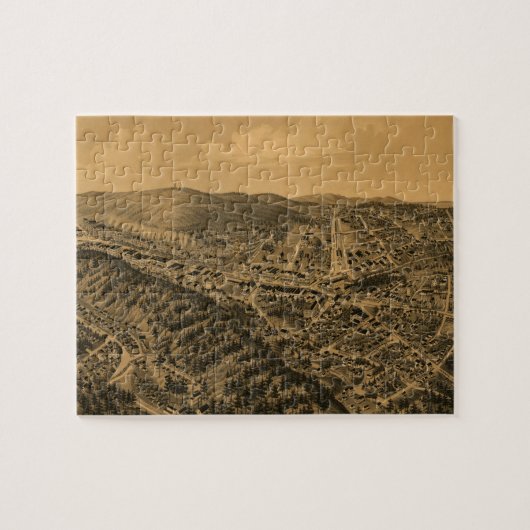 ヴィンテージ写真ホット春AR地図(1888) ジグソーパズル (横)