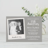 ヴィンテージ写真付きの結婚記念日 招待状 (スタンド正面)