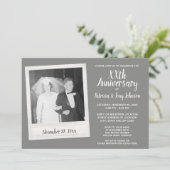 ヴィンテージ写真付きの結婚記念日 招待状 (スタンド正面)