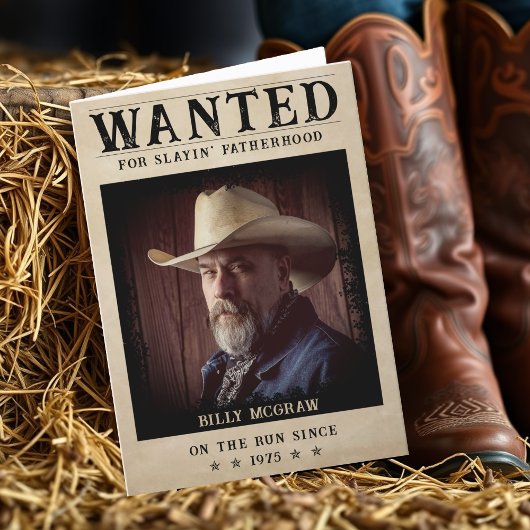 ヴィンテージ写真募集おもしろいポスター父の日 サンキューカード