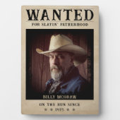 ヴィンテージ写真募集おもしろいポスター父の日 フォトプラーク (正面)