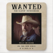 ヴィンテージ写真募集おもしろいポスター父の日 マウスパッド (正面)