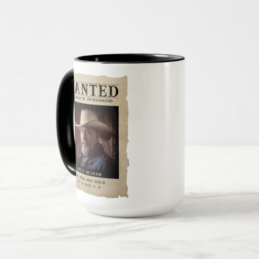 ヴィンテージ写真募集おもしろいポスター父の日 マグカップ (正面左)