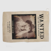 ヴィンテージ写真募集ポスターおもしろい ゴルフタオル (横)