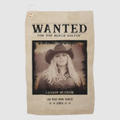 ヴィンテージ写真募集ポスターおもしろい ゴルフタオル (正面)