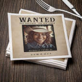 ヴィンテージ写真募集ポスター誕生日 スタンダードカクテルナプキン