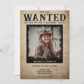 ヴィンテージ写真募集ポスター50th誕生日パーティー 招待状 (正面)