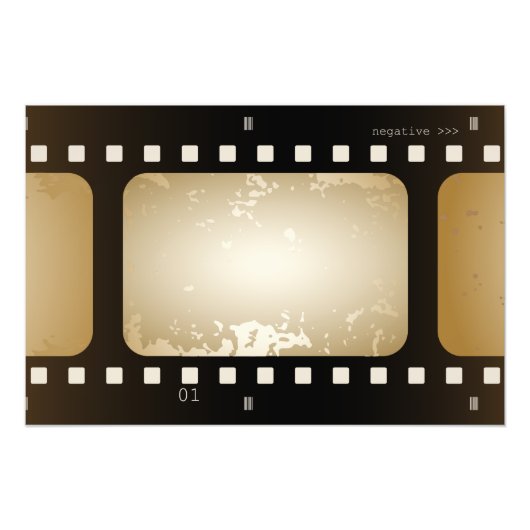 ヴィンテージ写真家フィルムストリップフィルムロール フォトプリント            (正面)