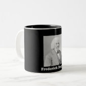 ヴィンテージ写真廃止論者フレデリック・ダグラス ツートーンマグカップ (正面左)
