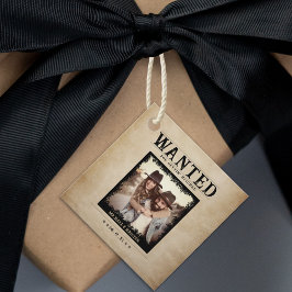 ヴィンテージ写真指名手配結婚ポスター フェイバータグ