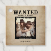 ヴィンテージ写真指名手配結婚ポスター フェイバータグ (正面)