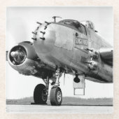 ヴィンテージ写真航空クールおもしろい ガラスコースター (正面)