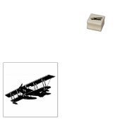 ヴィンテージ写真飛行機のゴム印 ラバースタンプ (押印)