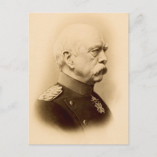 ヴィンテージ写真:オットー・フォン・ビスマルク ポストカード (正面)