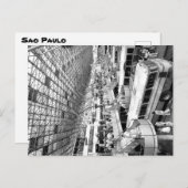 ヴィンテージ写真(サンパウロバスターミナル) ポストカード (正面/裏面)