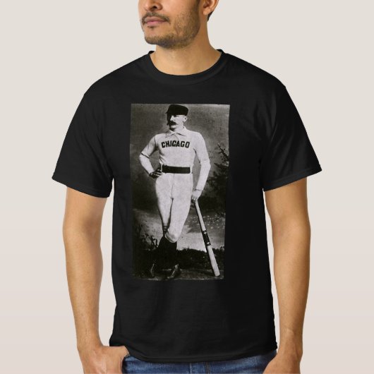 ヴィンテージ写真、シカゴの野球選手 Tシャツ (正面)