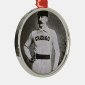 ヴィンテージ写真、スポーツ・シカゴ野球選手 メタルオーナメント (右)