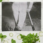 ヴィンテージ写真、スポーツ シカゴ 野球選手 キッチンタオル (折り畳み)